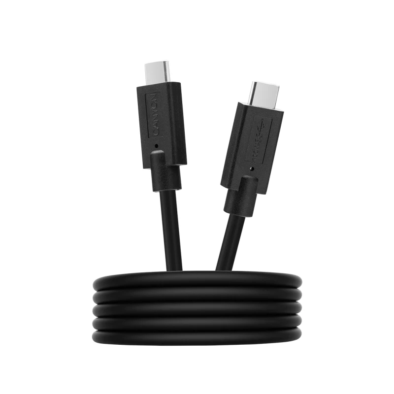 Image of Canyon USB C To USB C Cable 1.2M 100W Black