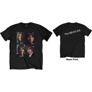 Image of The Beatles - White Album Faces Mens X-Large T-Shirt - Black