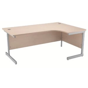 Image of Jemini Maple 1800mm Right Hand Radial Cantilever Desk KF838056