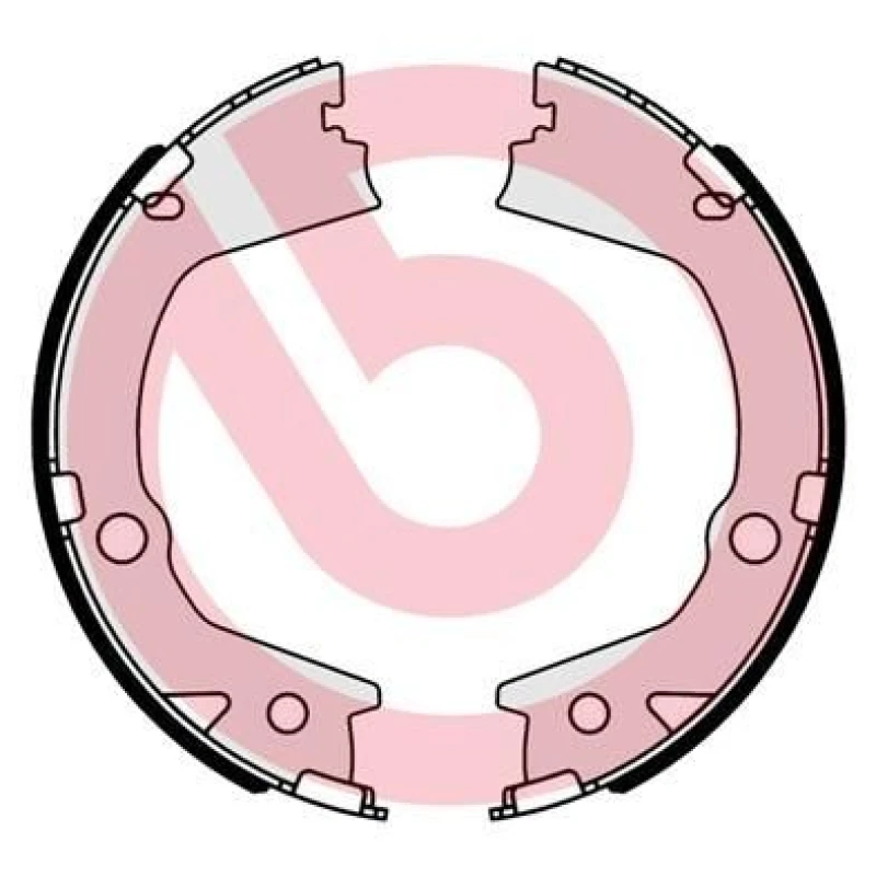 Image of BREMBO Handbrake shoes BREMBO S 77 001