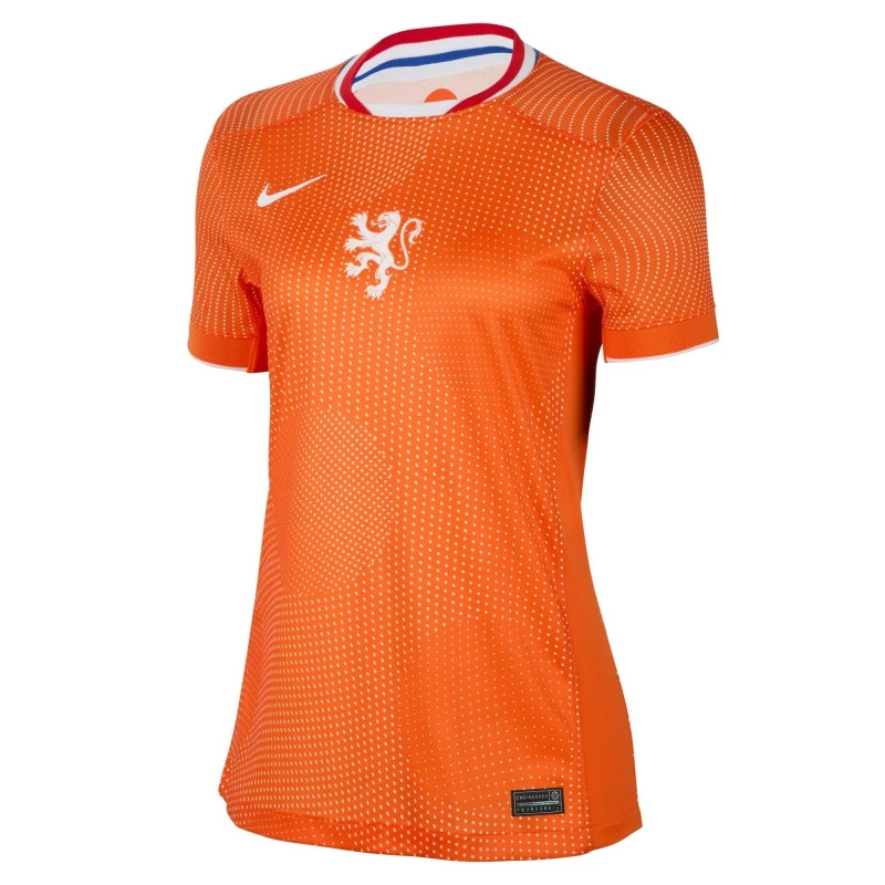 Image of Nike Netherlands Home Shirt 2025 Womens Orange female 8 (XS)