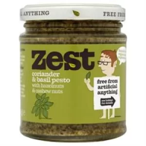 Image of Zest Coriander & Basil Pesto 165g