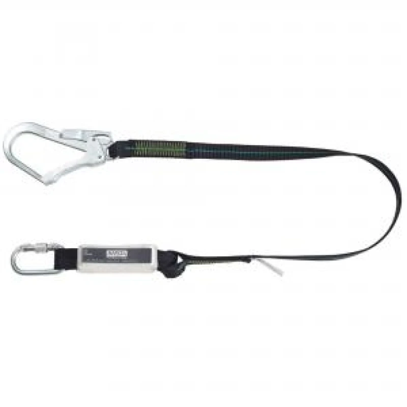 Image of V-Series MSA 1.5m Energy Absorbing Webbing Lanyard Chrome MSA10185611