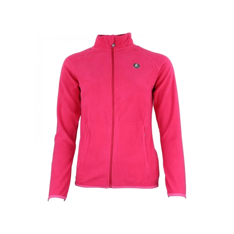 Image of Peak Mountain Womens full-zip polyester fleece Peak Mountain Rose Female L AFONOR/UN/1/FUSHIA