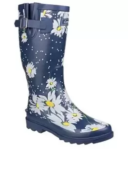 image of Cotswold Burghley Wellington Boots - Navy, Size 3, Women