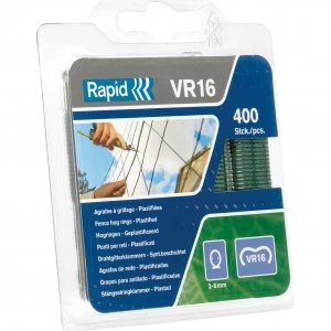 Rapid VR16 Fence Hog Rings Green Pack of 400