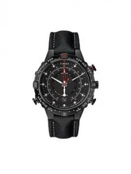 image of Timex Timex Allied Tide, Temp And Compass Black Dial Black Fabric Strap Watch