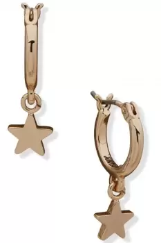 Image of Ladies DKNY Jewellery Star Huggie Earrings 04G00304