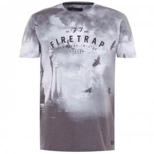 image of Firetrap Sub T Shirt Mens - Cloudy Bridge