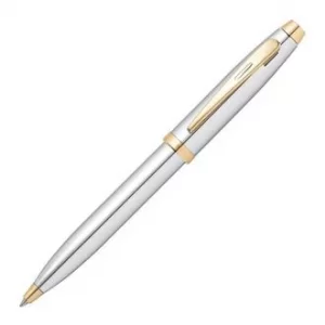 Image of Sheaffer 100 Medalist Chrome & Gold Ballpoint Pen
