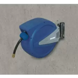 Image of 6MMX12M Retractable Pu Air Hose Reel - Black - Kobe Red Line