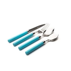 Image of Pencil Shaped Cutlery Set 16 Piece Acapulco Blue