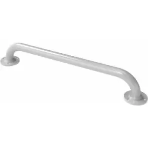 image of Nymas NymaPRO Round Flange Robust Steel Grab Rail 35mm Diameter 610mm Length - White