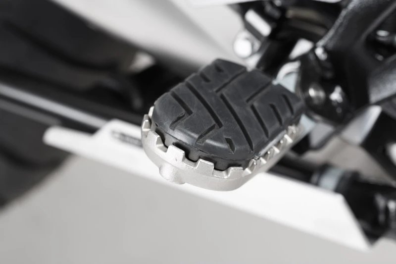 Image of SW-Motech ION footrest kit - BMW R 1200 GS, R 1250 GS, R 1300 GS., black-silver