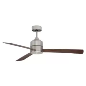 Image of Laval Ceiling Fan Stainless Aluminium, Teak, Walnut Plywood - Merano
