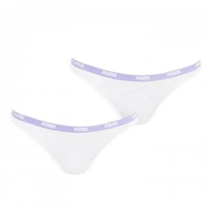 image of Puma 2 Pack Iconic Briefs - Off White