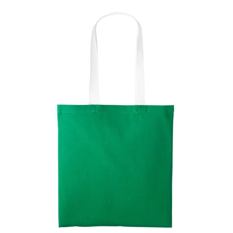 Image of Nutshell Womens Varsity Cotton Shopper Long Handle Tote in Bright Green Bright Green Female One Size