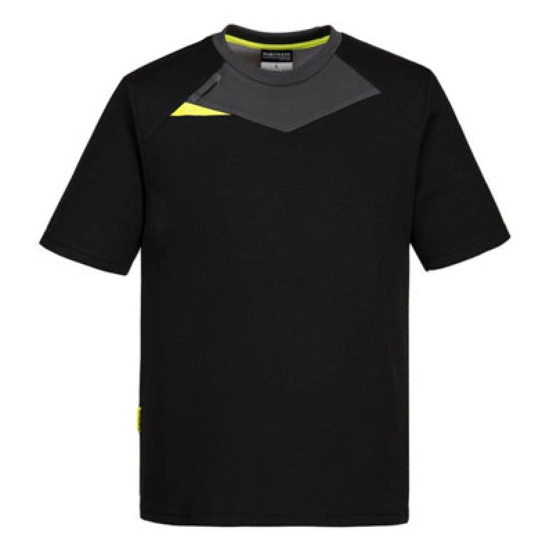 Image of Portwest DX4 Short Sleeve T Shirt DX411BKRXXXL Colour: Black