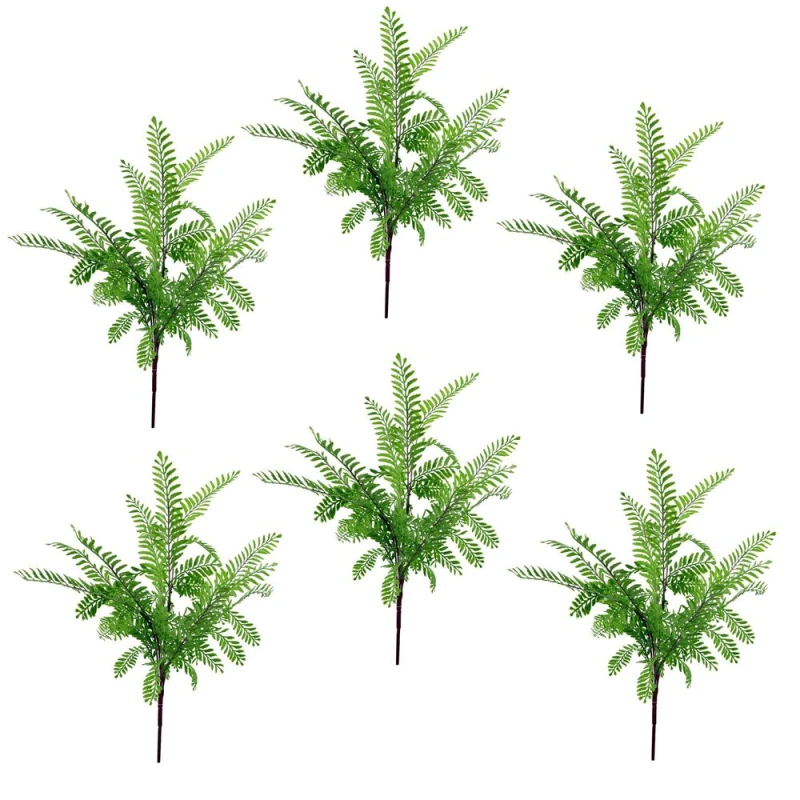 Image of Leaf 6 x 55cm Himilayan Maidenhair Fern Bush Light Green Plant