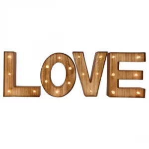 Image of Love Word Letters with LED Lights