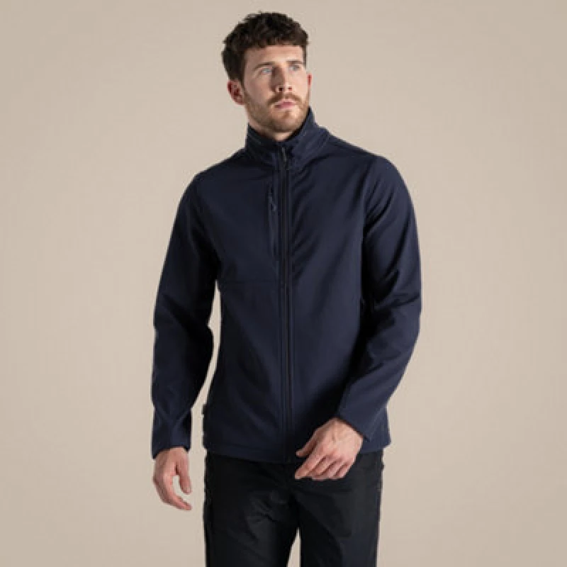 Image of Craghoppers Craghoppers Men 'Expert Basecamp' Softshell Jacket in Navy Size: Small Navy S Male 5054904639656