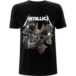 Image of Metallica - Skull Moth Unisex Large T-Shirt - Black