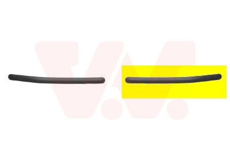 Image of VAN WEZEL Bumper moulding VAN WEZEL 2527583