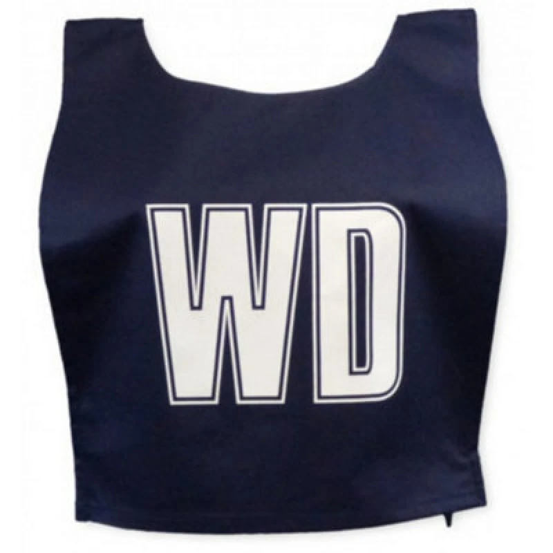 Image of Carta Sport Unisex Adult Lettered Netball Training Bib (Pack Of 7) Navy/white (M)