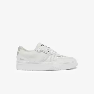 Lacoste Womens L001 Leather Trainers Size 3 UK White & Off White