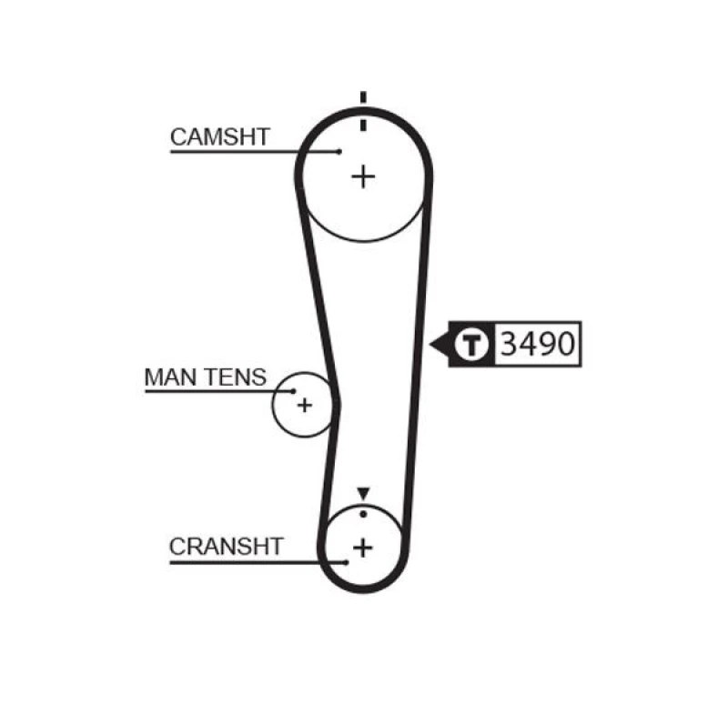Image of GATES Timing Belt GATES 5637XS