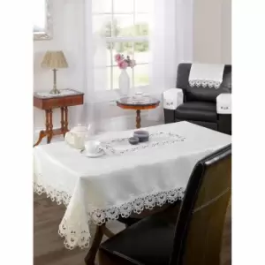 Image of Green & Sons Tablecloth Lucinda 50 X 70" Cream