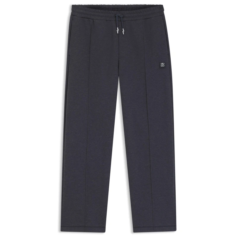 Image of Hugo Mens Dineto Red Closed Hem Fleece Joggers Grey 037 male L