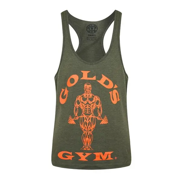 Image of Golds Gym Muscle Joe Premium Stringer Vest - Green L