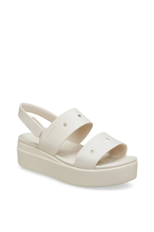 Image of Crocs Women Brooklyn 4U Sandals Stucco 6