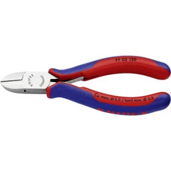 image of Knipex 77 02 130 Electrical & precision engineering Side cutter non-flush type 130 mm