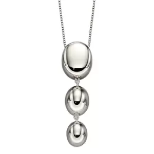 Image of Sterling Silver Graduated Sphere Necklace