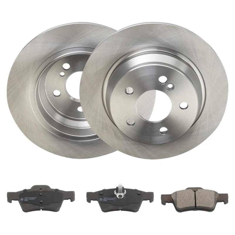 Image of RIDEX 3405B3367 Brake disc and pads set Rear Axle, Brake Disc Type: Solid, prepared for wear warning indicator Brake Set,disc brakes (3405)