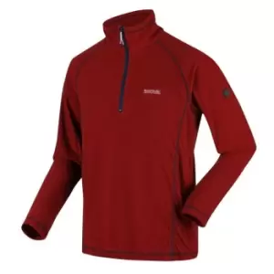 image of Regatta Montes Half Zip Fleece - FieryRed/Bla