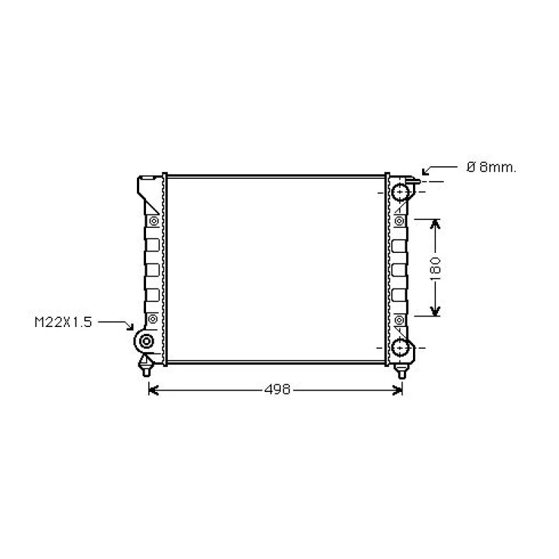 Image of Engine radiator DIEDERICHS DCM3378
