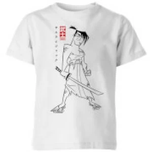 image of Samurai Jack Kanji Kids T-Shirt - White - 11-12 Years