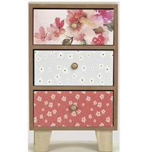 Image of Patterned Set of 3 Mini Drawers