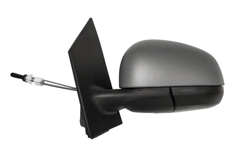 Image of PRASCO ME3087014 Wing mirror Left, with cable pull, Aspherical, primed Outside Mirror (50)