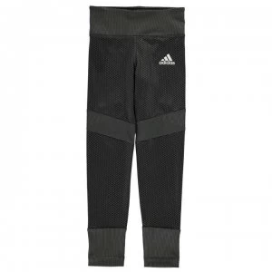 image of adidas Fave Tights Junior Girls - Grey/Black/Wht