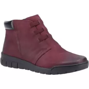 image of Fleet & Foster Womens Carmen Zip Up Leather Ankle Boots UK Size 5 (EU 38)