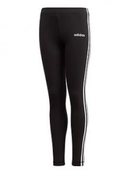 image of Adidas Girls 3-Stripes Tight - Black