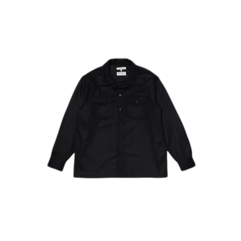 Image of Nudie Jeans Long sleeve shirt Nudie Jeans Vincent Solid Board Noir Male S