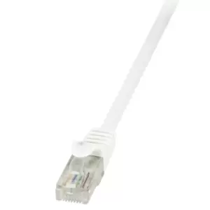 image of LogiLink 0.25m Cat.6 U/UTP RJ45 networking cable White Cat6 U/UTP...