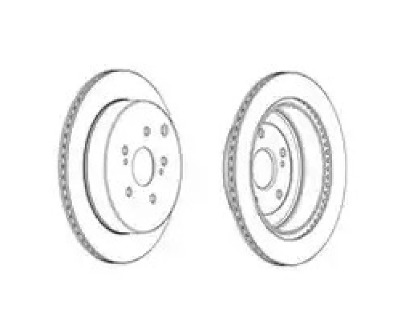 Image of JURID 562866JC Brake disc COAT+ Vented, Coated, without bolts/screws Brake Disc (82)