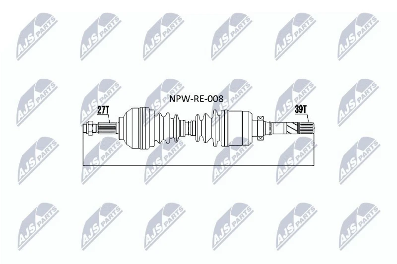 Image of NTY NPW-RE-008 Drive shaft Front Axle Right Drive Shaft (13)