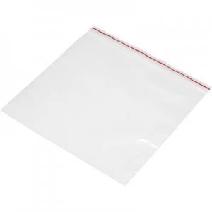 Image of Grip seal bag wo write on panel W x H 250 mm x 150 mm Transparent Polyethyl